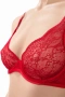 Дамски сутиен Hunkemöller - 75C – червена дантела, снимка 2
