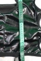 M/L черна къса рокля с кожен/мокър ефект, снимка 18