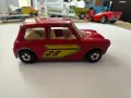 Състезателно мини Mini Cooper от Matchbox Superfast 1970 № 29, червено., снимка 4