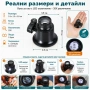 Мощна увеличителна лупа за глава око с лед осветление 20 Х очила за часовникари бижутери ремонт, снимка 5