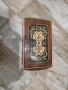 стара дървена кутия за цигари с латерна , снимка 1