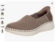 Skechers - Дамски пътнически обувки  / маратонки Wilshire BLVD, цвят мока, номер 39-40 , снимка 1