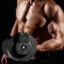 Регулируеми дъмбели FitEngine с 16 степени от 3 до 22.7 кг, гумирана дръжка и удобна поставка, снимка 8