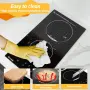 Индукционен плот TOPWISH с 2 зони, 3500W, Boost функция и Touch управление, снимка 9