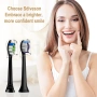 Резервни глави за четка Philips Sonicare, 8 избелващи + 8 прецизно почистващи, черни, снимка 7