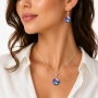 Комплект бижута Swarovski Vitral Light – колие и обеци с цветни кристали, снимка 2