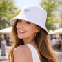 Дамска bucket шапка бяла_1261527, снимка 3