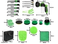 Комплект за почистване на автомобили от 21 части аксесоари за автомивки и детайлинг, снимка 3