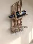 Стойка за вино от масив чам , снимка 3