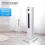 Мобилен климатизатор Be Cool 4 в 1 с охлаждане и отопление, 4.5L, 3000W, снимка 7