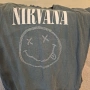 Тениска Nirvana smiley усмивка кристалчета, лицензна ..винтидж сиво acid wash, снимка 1