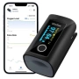 ViATOM Bluetooth Пулсоксиметър с Офлайн Съхранение и Лента – Пръст, снимка 1