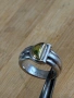 Дамски сребърен пръстен със злато и изумруд Cristofle jewellery , снимка 2