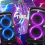 TPBEAT Преносима Bluetooth парти колонка 160W Peak с LED светлини и мощен бас, снимка 4