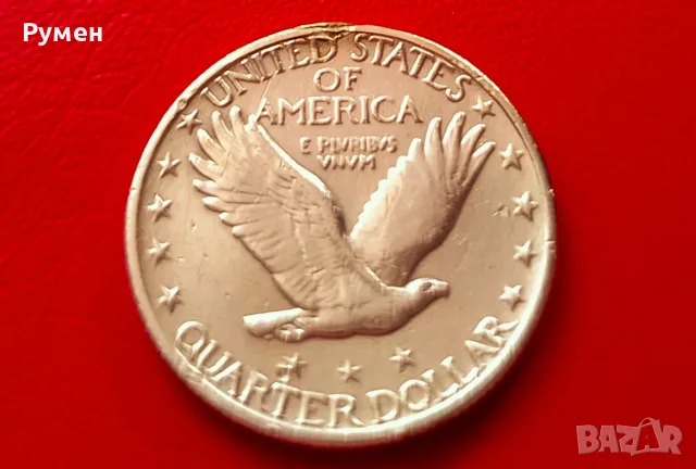 Quarter Dollar USA-1959 D -1960 г-1918 S.Сребро!, снимка 2 - Нумизматика и бонистика - 34368657