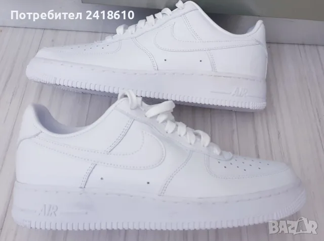 Nike Air Force 1 Fresh White  Mens Size 42/26.5  UK 7.5 US 8.5 НОВО!ОРИГИНАЛ! Мъжки Кецове, снимка 4 - Кецове - 55508293