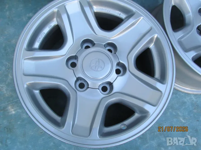 Оригинални Алуминиеви джанти за Toyota Land Cruiser - 6 x 139,7mm ,централен отвор 106,1 mm , ET 20 , снимка 7 - Гуми и джанти - 55381303