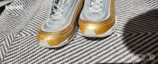 NIKE Air Max 97 silver gold , номер 39, снимка 5 - Маратонки - 54873480