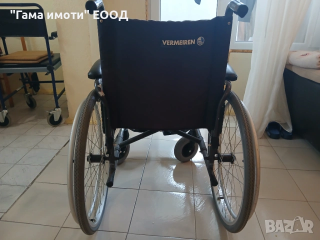 Сгъваема, използвана инвалидна количка „Vermeiren“, снимка 3 - Инвалидни колички - 54729901