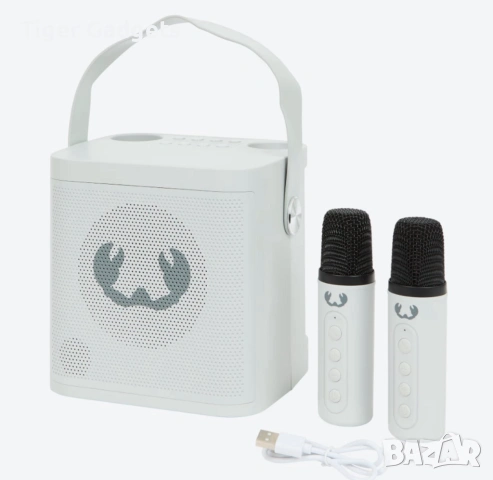 Fresh ’n Rebel Karaoke Speaker 20W – Бяла караоке тонколона с микрофони