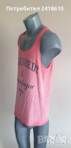 Dsquared2 Cotton Italy Mens Size M ОРИГИНАЛ! Мъжки Памучен Потник!, снимка 5 - Спортни дрехи, екипи - 54767726