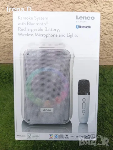 Караоке система с безжичен микрофон Lenco BTC-060WH – Буквално НОВА!