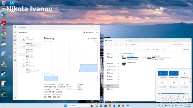 Dell Optiplex 7010 intel i5 3570 4x3.80 Ghz |Nvidia 1030|16GB RAM|128GB SSD+500GB HDD|RS232|WiFi|SFF, снимка 5 - За дома - 54634815