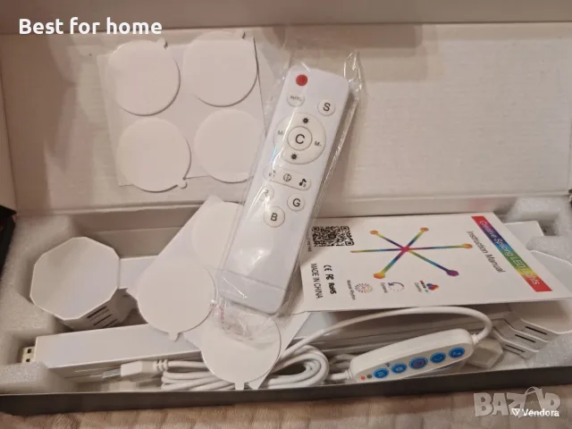 RGB LED модулни стенни панели 6 броя нови с USB и управление чрез приложение, снимка 4 - Лед осветление - 55585890