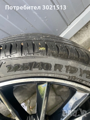 Mercedes CLA 19ки ET45, 7,5J AMG 3 броя Джанти 2 броя гуми , снимка 4 - Гуми и джанти - 54778731