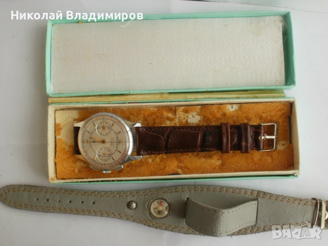 Poljot chronograph 3017 Полет хронограф руски ръчен мъжки часовник, снимка 17 - Мъжки - 55166075