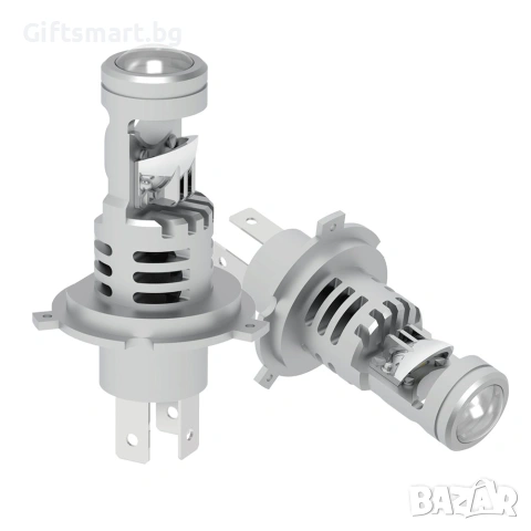 Комплект 2 LED крушки с лупа и вентилатор V8T, Plug and Play, 9005, HB3, 9000 Lm, 12V, 2 x 40W, снимка 8 - Аксесоари и консумативи - 55230850