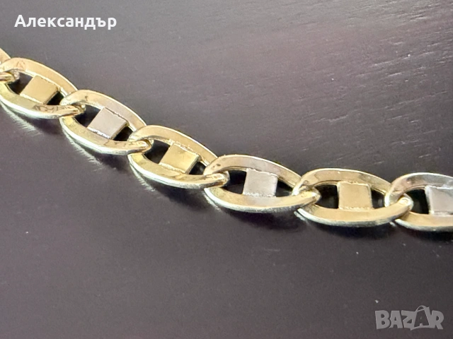 Златен синджир 6,97 гр, 50 см. дължина, снимка 2 - Колиета, медальони, синджири - 54405682