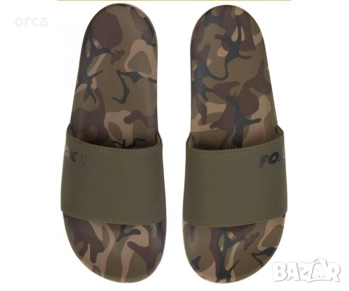 Чехли джапанки Fox Sliders CAMO каки камуфлаж удобни размери, снимка 2 - Екипировка - 55095963