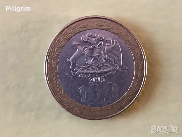 Чили 100 песос 2015 г.