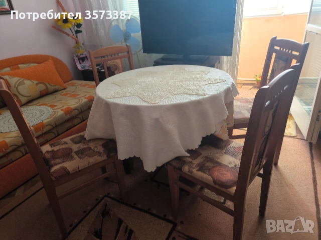 Диван,секция,портманто,маса,столове, снимка 5 - Дивани и мека мебел - 54808146