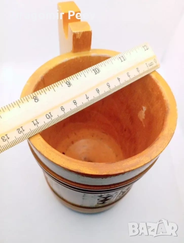 Рядък Колекционерски Екземпляр Ръчно Резбована Дървена Халба (Винтидж), снимка 4 - Антикварни и старинни предмети - 54060858