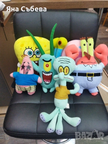 Спонджбоб плюшени играчки - 6 броя