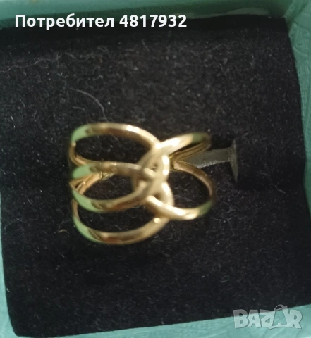 Златен пръстен 14 карата, сернификат.