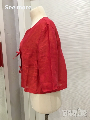 MONARI By Bosch Textil 100% ленен топ IT42, снимка 2 - Ризи - 54990149