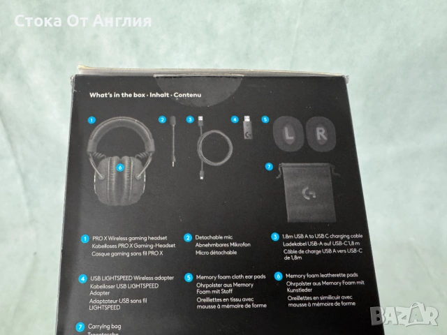 Слушалки Гейминг - PRO X WIRELESS, безжични, снимка 7 - Слушалки за компютър - 52550192