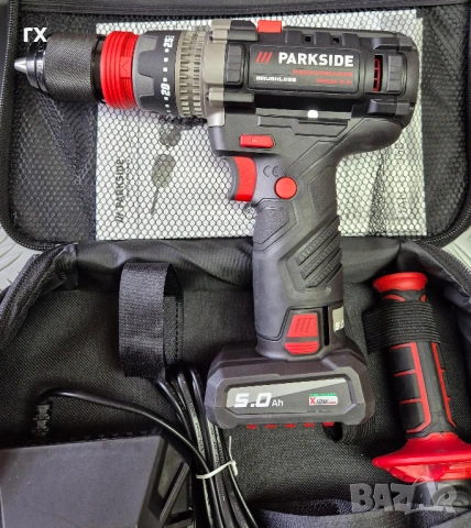 НОВ Безчетков Винтоверт Parkside Performance PPBSSA 12 A1 (12V, 80Nm) – Пълен Комплект, снимка 6 - Винтоверти - 54896697