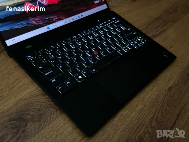 14' Full HD+ Core i7-1165G7 Lenovo ThinkPad X1 Carbon Gen 9 16GB LPDDR4X/512GB NVMe/Win 11/Бат 8ч, снимка 7 - Лаптопи за работа - 52305080