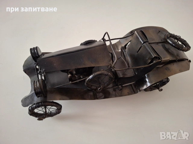 Ламаринена  кола сувенир, ръчна изработка,  34 см., снимка 3 - Колекции - 54634668