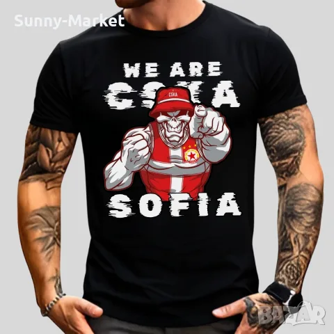 Фен тениска на Цска София тениски Cska Sofia Ultras We are Cska фланелка, снимка 2 - Тениски - 55645852