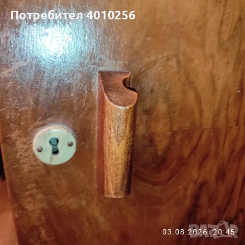ПЛОВДИВ - АНТИКВАРЕН ГАРДЕРОБ ЕСТ. ДЪРВО - 1930 Г., снимка 9 - Антикварни и старинни предмети - 55536834