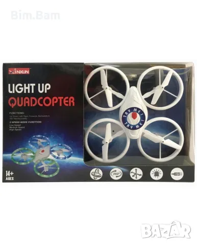 Светещ дрон ASIS R/C QUADCOPTER , снимка 2 - Електрически играчки - 55433632