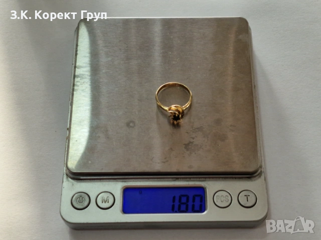 Дамски златен пръстен 14К 585 / 1,80 гр., снимка 7 - Пръстени - 54509698