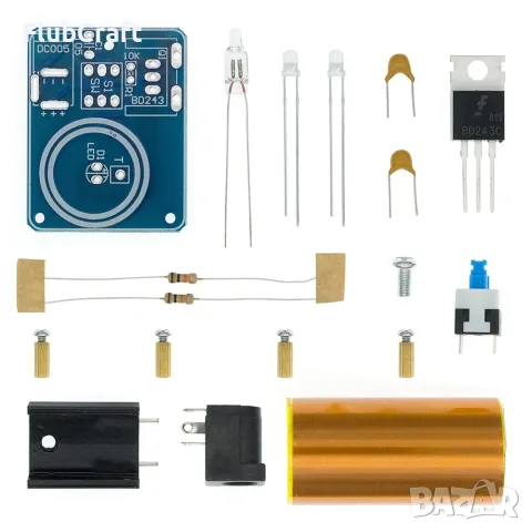 Малка Намотка на Тесла 9–12V, снимка 2 - Друга електроника - 55492704