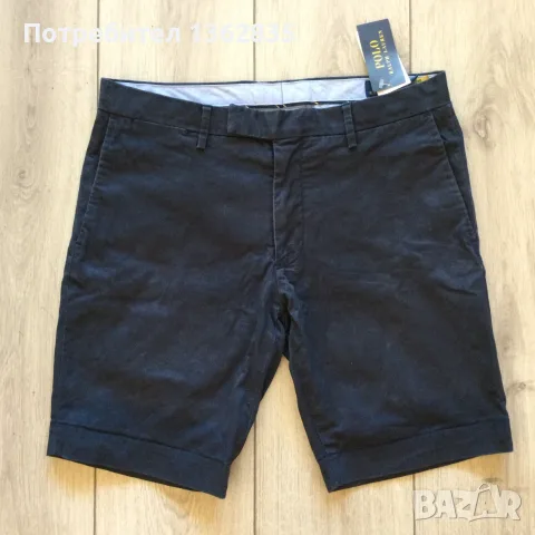 НОВИ оригинални тъмно сини къси гащета бермуди POLO RALPH LAUREN размер 32 от САЩ, снимка 5 - Къси панталони - 51521788