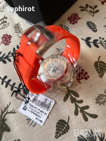 ЧИСТО НОВ Tissot Seastar 1000 Chronograph (Оранжев) – Пълен комплект, снимка 2 - Мъжки - 55038748